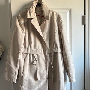 LOFT Women's Beige Trench Coat